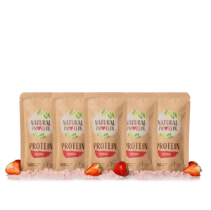 Jahodový proteín (35 g) 5 kusov