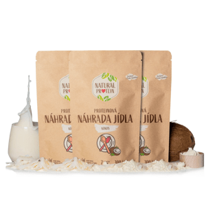 NaturalProtein Náhrada jídla - Kokos - Velikonoce 3 kusy