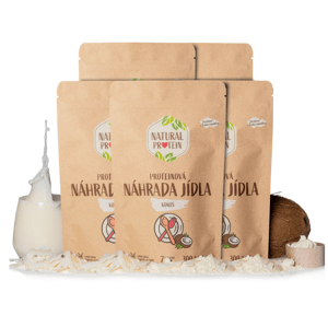 NaturalProtein Náhrada jídla - Kokos - Velikonoce 5 kusů