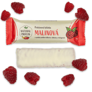 NaturalProtein Proteínová tyčinka s kolagénom - Malinová 1 kus