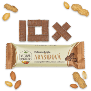Proteínová tyčinka s kolagénom - Arašidová 10 kusov
