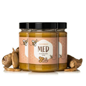 NaturalProtein Zázvorový med 3 kusy