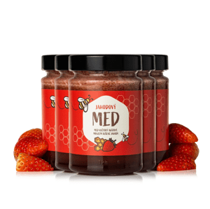 NaturalProtein Jahodový med 5 kusov