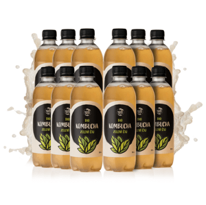 NaturalProtein BIO kombucha - zelený čaj Velikonoce 12 kusů