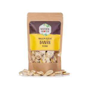 NaturalProtein Mrazem sušené banány - Plátky Letní akce