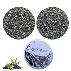 Houcunge BAMBOO Mydlový  šampón na vlasy /stmavenie šedín/ 55g