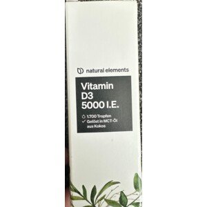 Natural Elements - Kvapky Vitamin D3 5000 50ml Exp.: 2026+