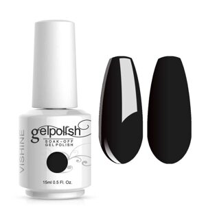 Vishine - UV Gel Polish - Black, 8 ml