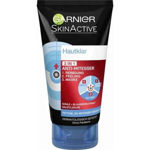 Garnier SkinActive čistiaci prípravok 3-in-1 proti čiernym bodkám, 150 ml