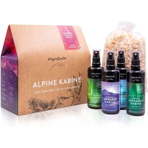 AllgauQuelle AllgäuQuelle darčeková súprava Alpine Kabine, 4 x 100 ml