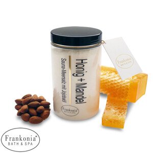 Frankonia Bath & Spa- soľný peeling medová Mandľa 400g