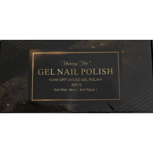 Shining She - Gel Nail Polish -gél lak na nechty,  6ksx8ml