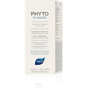 PHYTO Phanere prírodný výživový doplnok na vypadávanie vlasov 120 kapsul