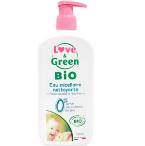 Love & Green - Bio micelárna čistiaca voda 0%, 500 ml