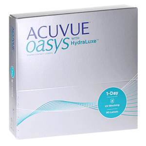 1-DAY Acuvue oasys with HydraLuxe - 90šošoviek, +3.75