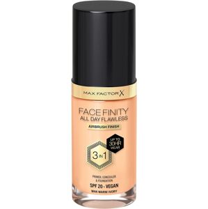 Max Factor Facefinity 3-in-1 All Day Flawless Liquid Foundation, SPF 20-44 Warm Ivory, 30 ml