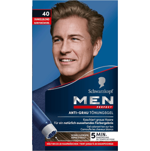 Schwarzkopf Tónovací gél na šedivé vlasy pre mužov- 40 prírodná tmavá blond