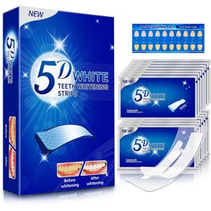 5D White 5D biele bieliace prúžky na zuby