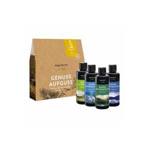 AllgauQuelle Sauna Infúzna Darčeková Sada, 4 x 100 ml (Krabička je poškodená)