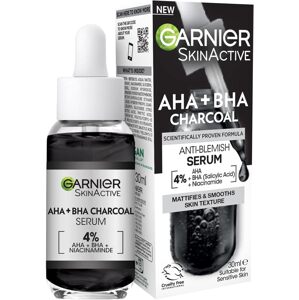 GARNIER PURE ACTIVE AHA + BHA CHARCOAL -sérum na problematickú pleť 30ml