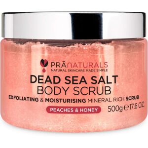 PraNaturals Telový peeling so soľou z Mŕtveho mora 500G