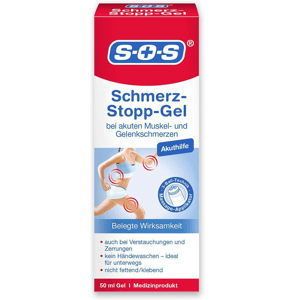 S-O-S SOS Pain Stop Gel - pre rýchlu úľavu od bolesti svalov, kĺbov a poúrazovej bolesti 50ml
