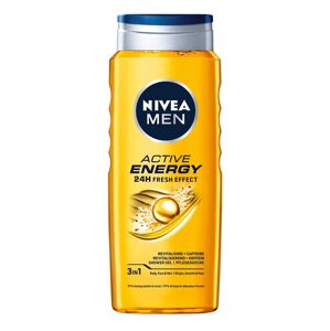 NIVEA MEN Active Energy sprchový gél 3 v 1 pre mužov s kofeínom 500 ml