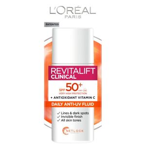 L'Oréal Paris Revitalift Clinical Anti-UV fluid SPF 50+ vitamín C - 50 ml