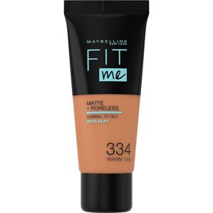 Maybelline Fit Me! Matte+Poreless - zmatňujúci make-up, 334 Warm Tan 30ml