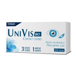 Omisan Kontaktné šošovky Univis Bio, 3 mesačné kontaktné šošovky na korekciu krátkozrakosti -2,75