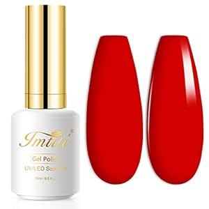 Imtiti červený gélový lak na nechty, 15ml