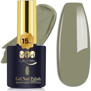 YTD Likomey Gélový lak na nechty,1 ks 15ml Sage Green CS011