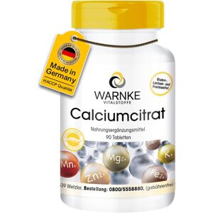 WARNKE Citrát vápenatý - 300 mg vápnika na tabletu - 90 tabliet Exp.: 2026+