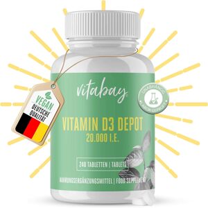 Vitabay Depot vitamínu D3 20 000 IU 240 tabliet