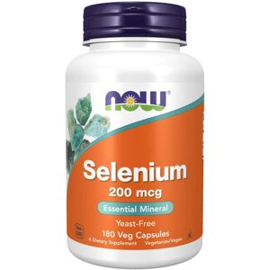 NOW potravinové doplnky, Selénium 200 mcg 180 kapsúl