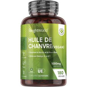 WeightWorld Hemp seed oil 180 kapsúl Exp.: 5/2025