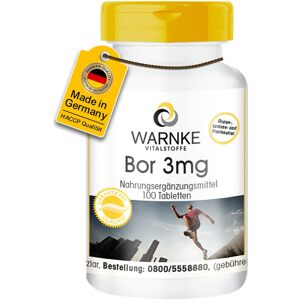 Warnke Bór 3 mg 100 tabliet Exp.: 2026+