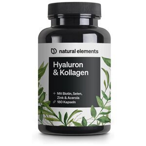 Natural elements Kolagénový komplex kyseliny hyalurónovej – 180 kapsúl Exp.: 11/2025