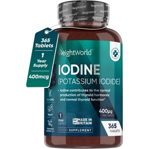 WeightWorld Jódové tablety 400 mcg - 365 ks