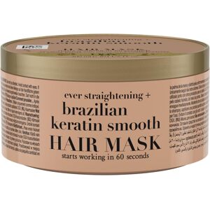 OGX Brazilian Keratin Hydratačná maska ​​na kučeravé vlasy s keratínovým proteínom 300 ml