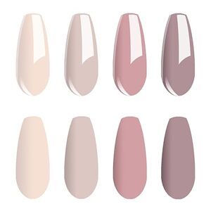 Vishine Gel Nail Polish Set M– 4 Pink Colors, 4x8 ml