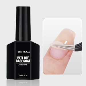 TOMICCA Base Coat, 15 ml – Číry Odlupovací Gélový Podklad