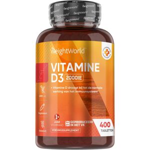 WeightWorld Vitamin D3 2000 IU 400 tabliet