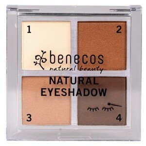 Benecos Paletka očných tieňov Quattro 002-coffee&cream 8 g