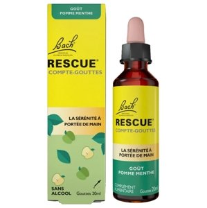 Rescue Bach kvapky s príchuťou jablko mäta 20 ml