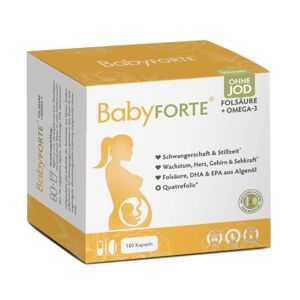 BabyFORTE Kyselina listová bez jódu + Omega-3 180 kapsúl