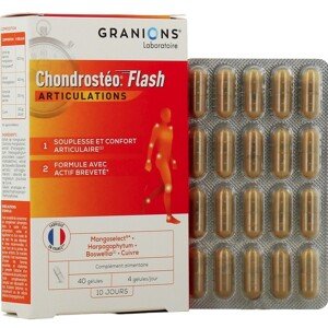 GRANIONS Chondrostéo+ Flash 40 kapsúl -poškodená krabica-exp:5/25