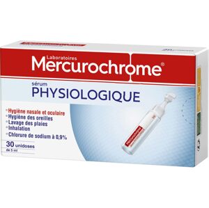 MERCUROCHROME Fyziologické sérum Hygiena nosa a očí 30 dávok po 5 ml Exp.: 2026+