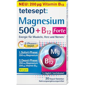tetesept Magnézium 500 + B12 forte 30 tabliet Exp.: 2026+