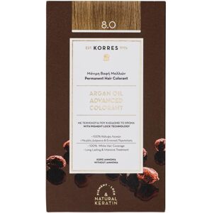 KORRES Argan Oil Colorant - farba bez amoniaku, svetlá blond, 8,0